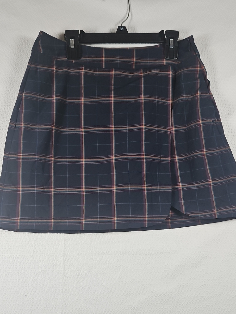 Walter Hagen Clubhouse 17" Plaid Skort In Dark Navy